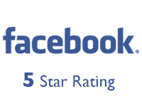 5 star rating on Facebook